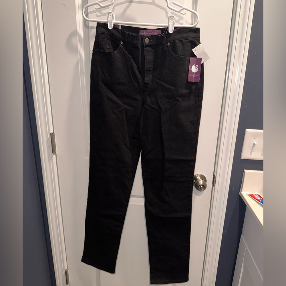 Gloria Vanderbilt Amanda Jean Black Size 6 Long